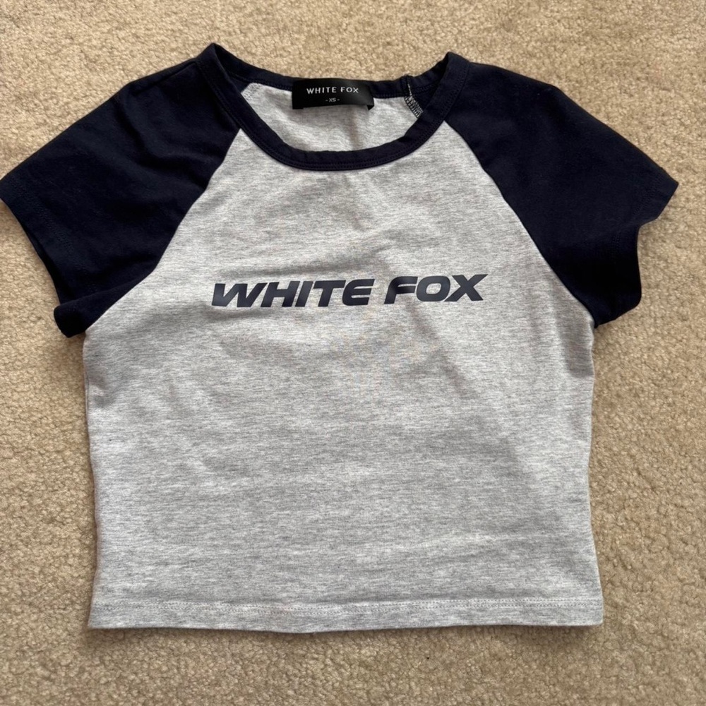Gray and Black Raglan Tee